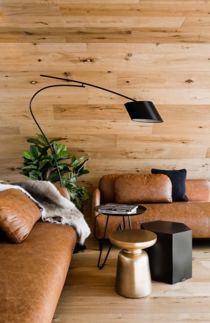 Verdant Avenue, Toorak — Timber-lined lounge corner