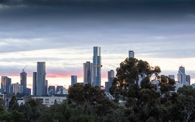 Verdant Avenue, Toorak — Melbourne skyline from the residence