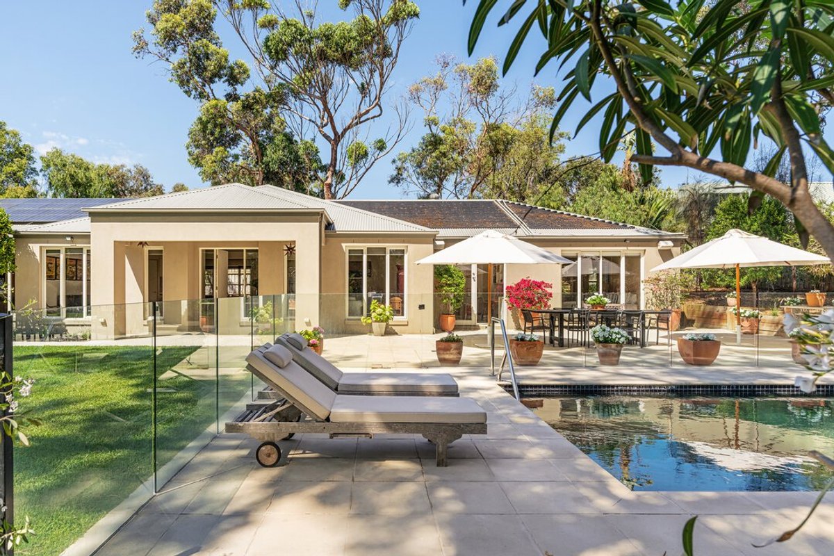 Monaro, Portsea — Poolside terrace and house